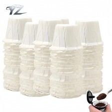 100 Pack Paper Filter Cups Disposable for Keurig K-Cup Reusable Pods