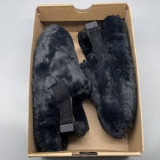 Womens Sz 5 - Nike Calm Mule Slides Size Black Fuzzy FZ3119 001
