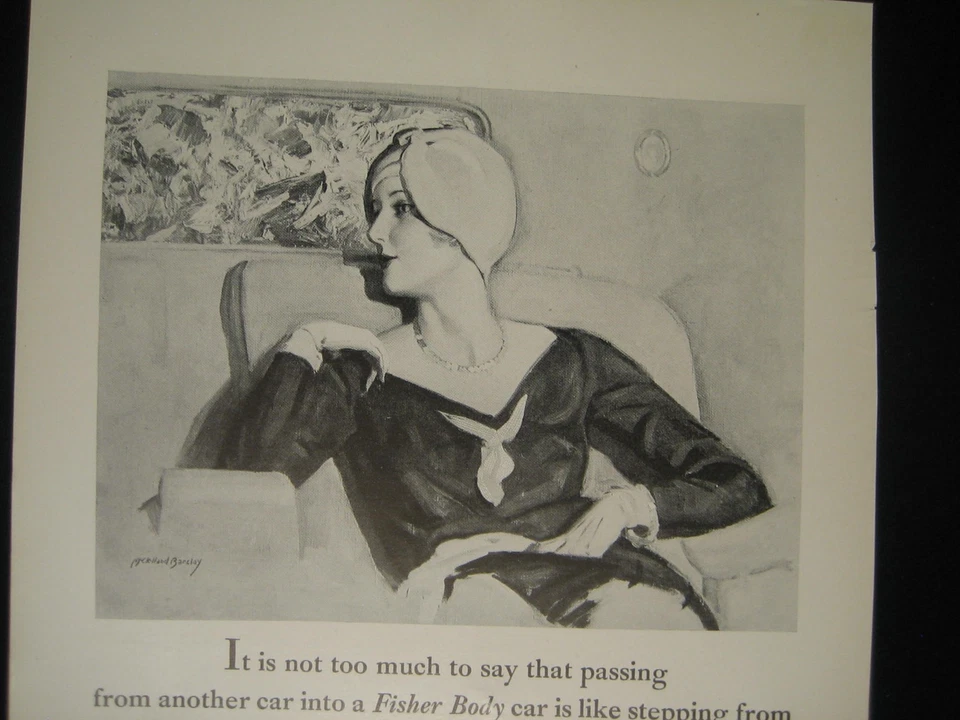 4x Original 1920s Rare Automobile Ads HUDSON DODGE LaFAYETTE FISCHER CARS 7x10" - Image 3 of 4