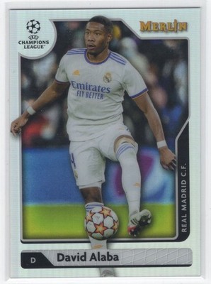 #104 2022 Topps Chrome Merlin REFRACTOR David Alaba Real Madrid CF