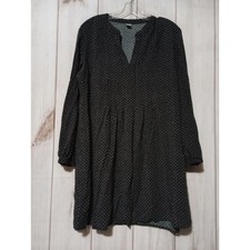 Old Navy Dress Ladies Large Black Long Sleeve Light Weight