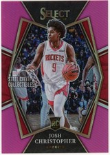 Josh Christopher 2021-22 Panini Select Premier Level Pink Rookie Card #133 1/4