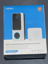Bargain Aosu Video Doorbell, 2K QHD, Security Camera, Battery Powered,Brand New