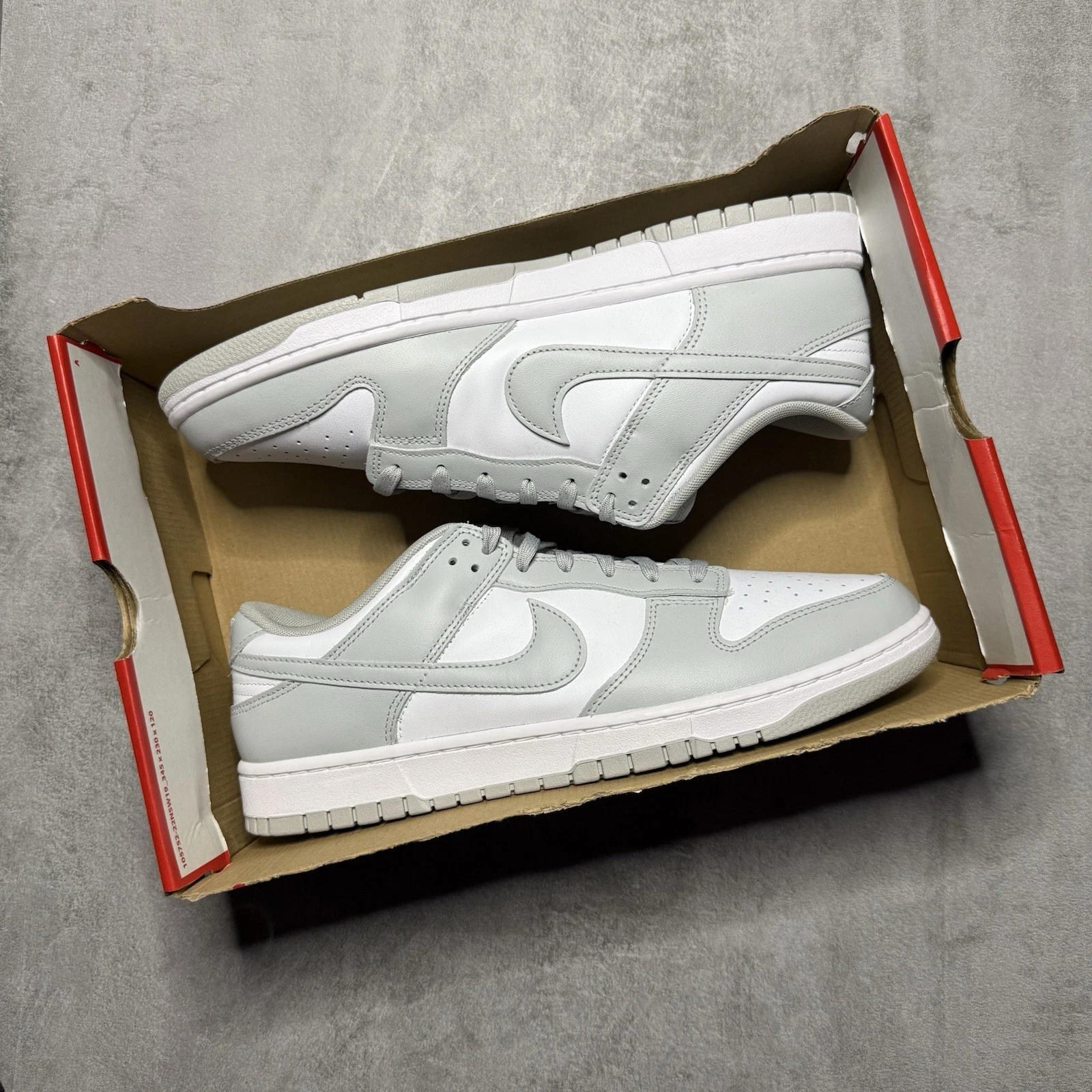 Nike Dunk Low "Grey Fog" UK12 (senza coperchio) DD1391 101 £110RRP?SPEDIZIONE VELOCE?