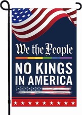 No Kings In America We The People Garden Flag Double Sided Yard Lawn Banner Gard