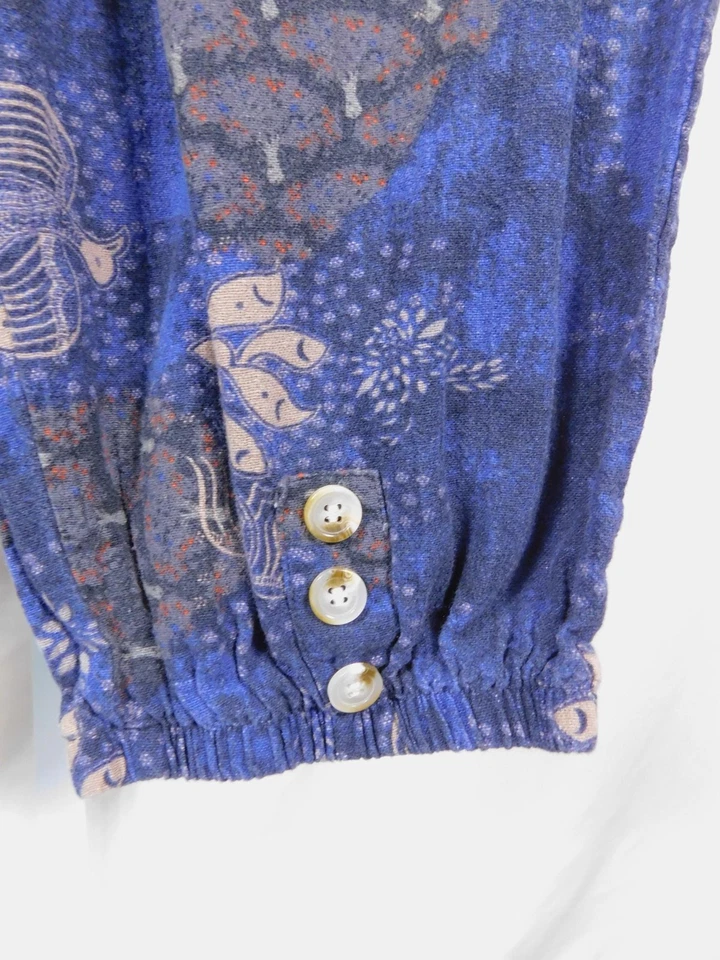 Cordão Batik XL azul algodão joggers boho bruxa - Imagem 4 de 4