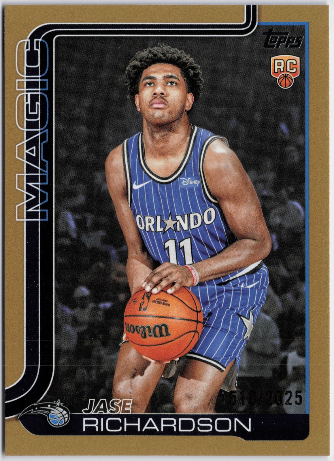 2025-26 Topps #225 Jase Richardson Gold #/2025 RC Rookie