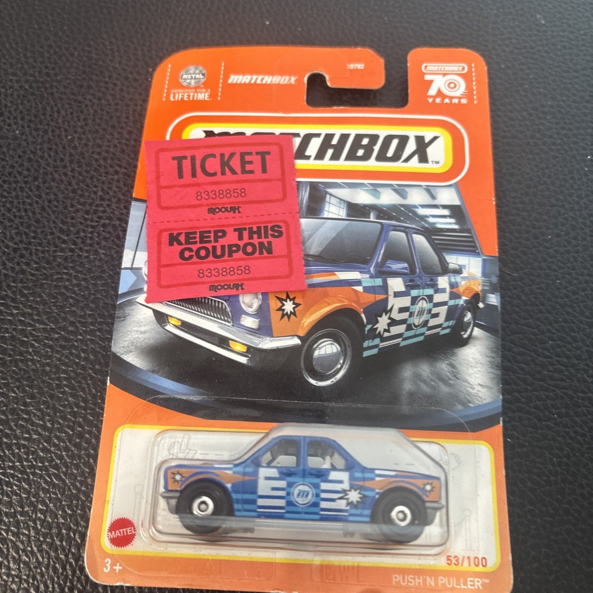 LP/Chase/Chase　25-3P-118　h355w75 Matchbox Push N Puller with chase logo - Blue #53 - 2023 Basic | eBay
