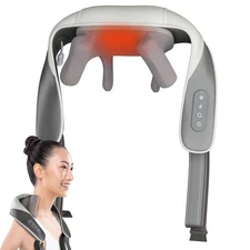 Electric Shiatsu Neck and Back Massager for Pain Relief - Deep Tissue Massage...