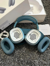 Apple AirPods Max Wireless Over-Ear Headphones - Sky Blue - Complete Boxed
