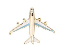 Lapel Pin for Men Golden Airplane Brooch Suit Stud, Shirt Studs Men's