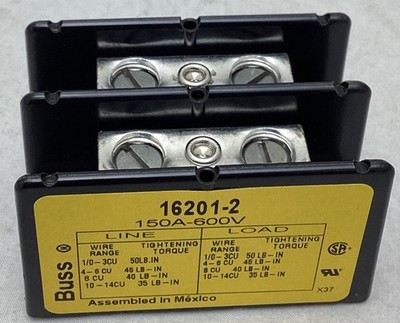 BUSSMANN 16201-2 / 162012 BUSS Power Block 150 Amp 600Vac