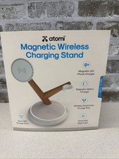 Atomi Qi2 Magnetic Wireless Charging Stand - Phone, Watch and Earbud Charging