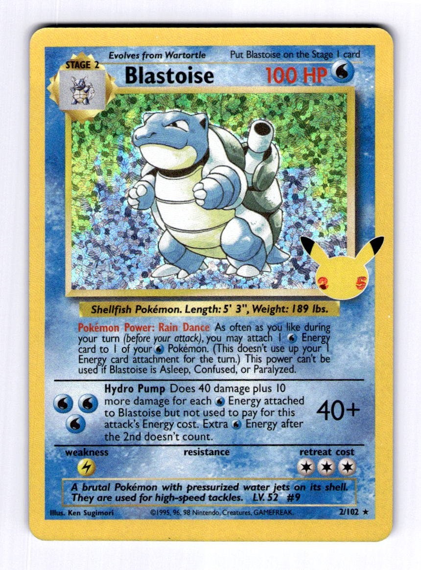 Blastoise Celebrations: Classic Collection #2 Classic Collection Holo NM Pokemon