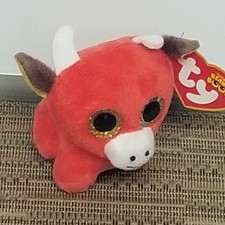 Ty Snort the Bull 3" Stuffed Animal Toy Made for McDonalds Teenie Beanie Boos