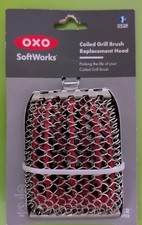 OXO Softworks Coiled Grill Brush Replacement Head Stainless Steel New. Mf