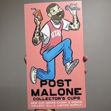 Post Malone Canes Collector Cups Sign Promo HARD TO FIND VERY RARE AND EXCLUSIVE