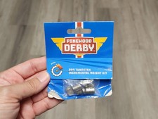 Pinewood Derby Tungsten Weight Kit Silver-Gray Mixed Sizes 8pc 2oz Total Weight