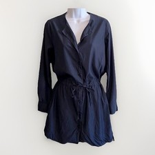 Uniqlo Navy Blue Shirt Dress Extra Small