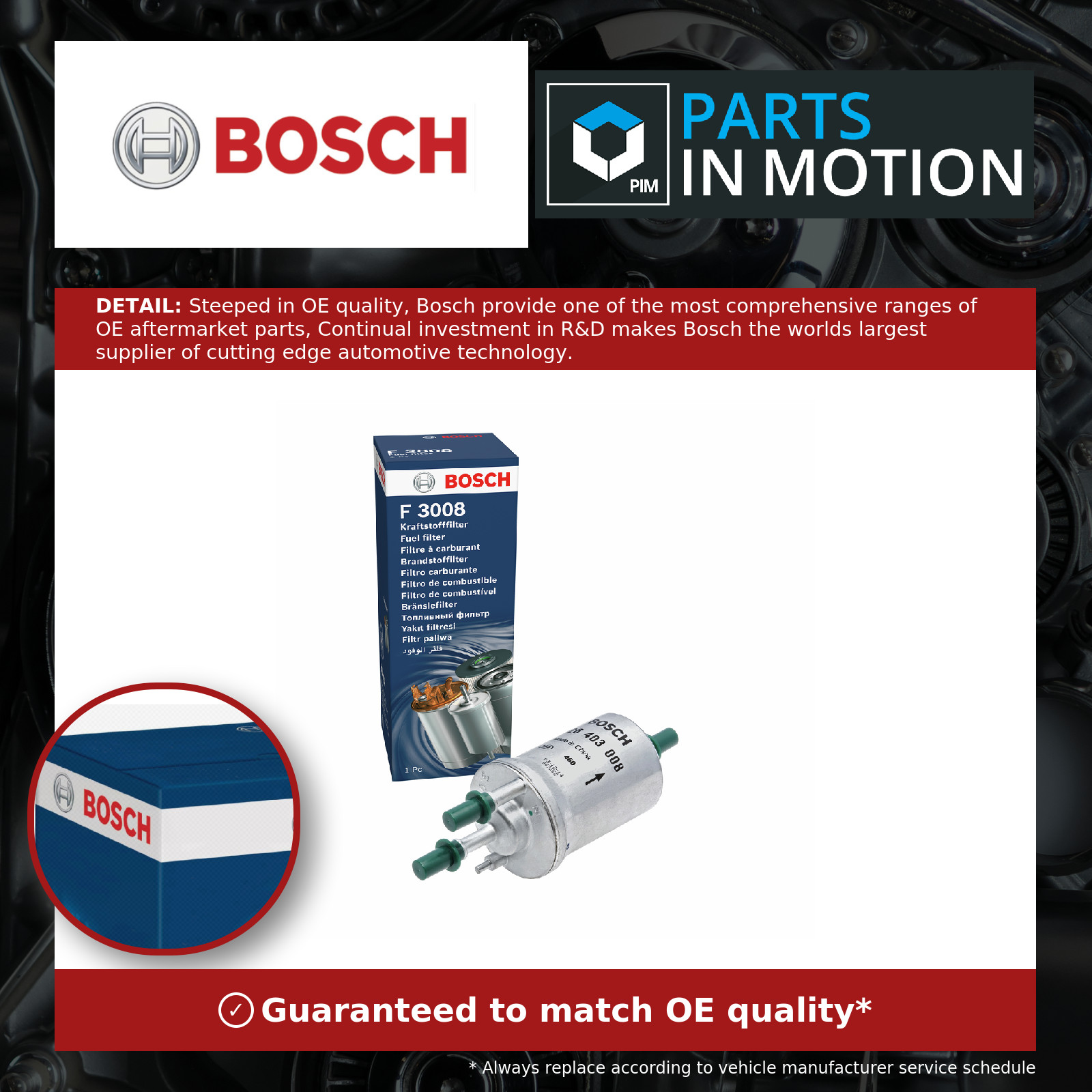 Fuel Filter fits AUDI A2 8Z0 1.4 02 to 05 BBY Bosch 6Q0201051 6Q0201051B Quality - Image 18