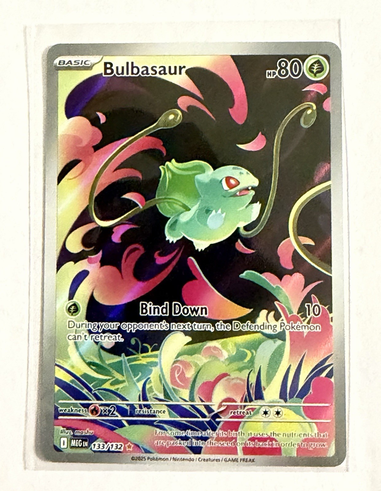 Pokémon Bulbasaur Illustration Rare Holo Me01: Mega Evolution 133/132