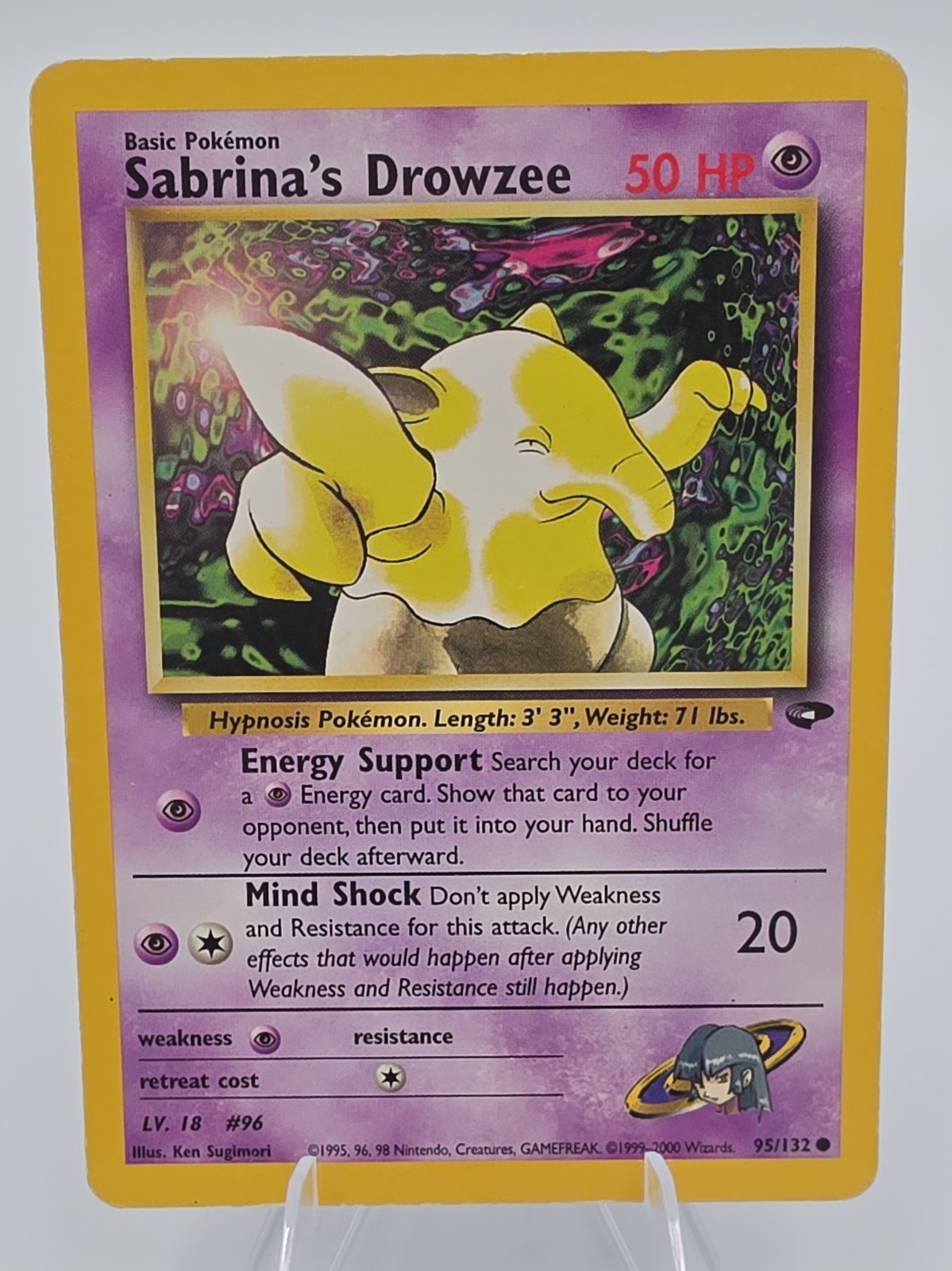 Pokemon - Sabrina's Drowzee - 95/132 Gym Challenge - Regular