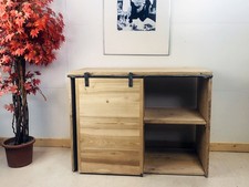 Mobile legno copri lavatrice bagno lavanderia INDUSTRIAL 120x50h90cm SU MISURA