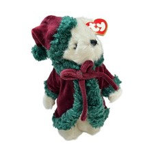 Ty Christmas 2000 Bear Klause Plush 9" Articulated Stuffed Animal