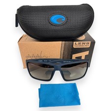 Costa Del Mar Rincon Sunglasses Matte Dark Blue Gray Polarized Glass w/case