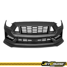 Fits 15-17 Ford Mustang 24+ Dark Horse HP Style Front Bumper Cover W/ Grille PP