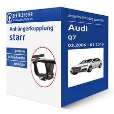 Auto Hak Anhängerkupplung starr für AUDI Q7 Typ 4L AHK