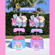 Hello Kitty centerpieces, HK and friends, Hello kitty birthday party supplies