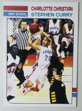 Stephen Curry Rookie Card Rare High School Charlotte Christian Mint Condition. rookie card picture