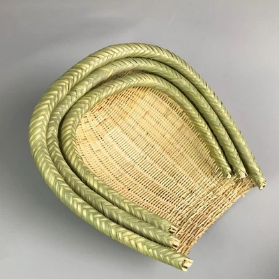 Passoire Bambou Corbeille À Panier De Drainage Cuisine Tissage En - Photo 1/4