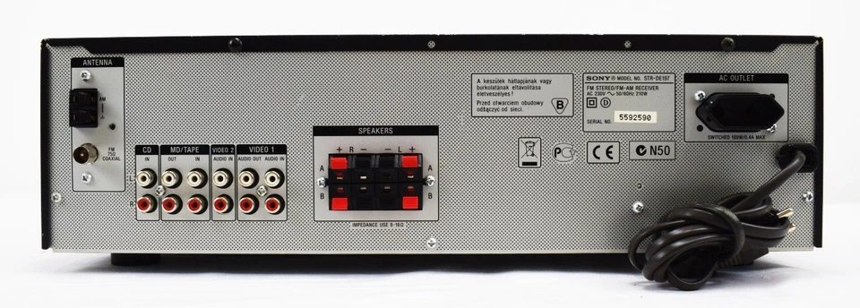 SONY FM Stereo FM / AM Receiver STR-DE197 Ohne Fernbedienung 252068 - Bild 3 von 4