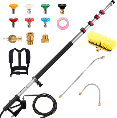 #ad #ad 24FT Pressure Washer Extension Wand with Gutter Cleaner amp; 7 Nozzle Tips $233.99