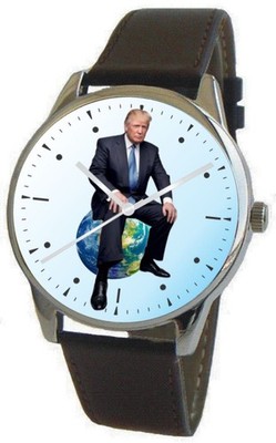 Donald Trump ''Peacemaker'' On The Dial Of The Polished Chrome Watch With Donation