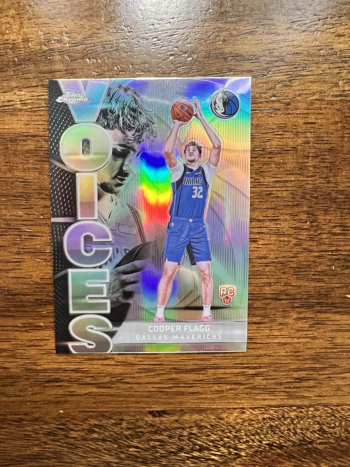 2025-26 Topps Chrome Cooper Flagg Voices RC Refractor Rookie #VS-6 Mavericks