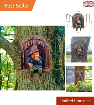 Entzückende Elfe Gartenzwerg Figur - robustes Harz für drinnen & draußen