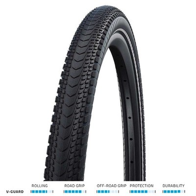 Schwalbe Faltreifen, Schwarz, Marathon ALMOTION Evo, V-Guard, Folding 40-622-Ski