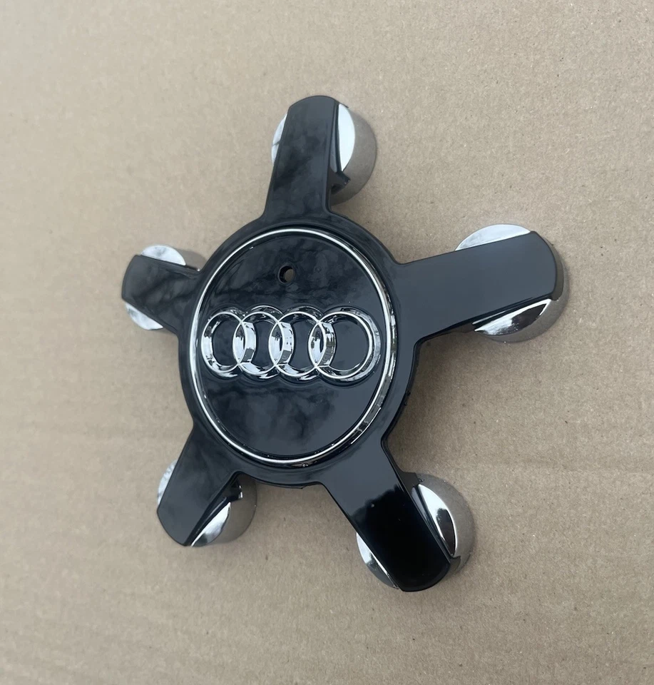 Tapa central de rueda gris 135 mm OEM Audi se adapta a A3 A4 A5 A6 A7 Q5 TT R8 (1 PIEZA) Foto 3 de 4