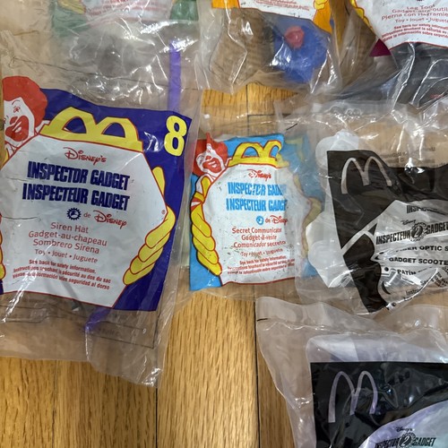 VINTAGE INSPECTOR GADGET HAPPY MEAL TOYS Lot Of 12 UNOPENED - Picture 4 of 8