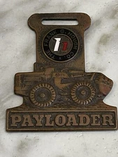 PAYLOADER DESIGN AWARD.  Frank G. Hough Co. Tractor Pocket Watch Fob