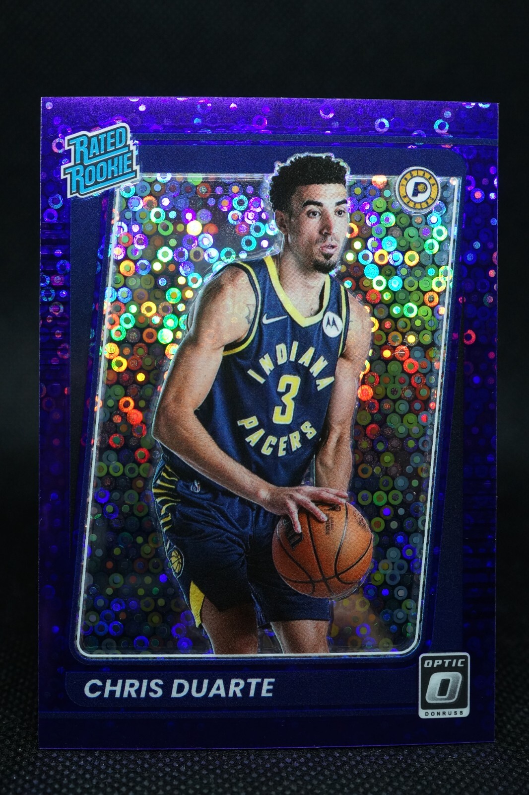 2021 NBA Optic Purple Fast Break Prizm 59/95 Chris Duarte #173 Rated Rookie RC