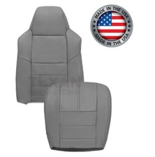 Front Seat Covers Gray Leather Fits 2008 2009 2010 Ford F450 F550 Lariat Xlt 4x4