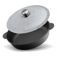 Ø28Cm Gusseisenpfanne Mit Aluminiumdeckel BräTer Schmortopf Aus Gusseisen