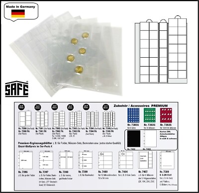 Münzhüllen 35 Fächer bis 28 mm AFE 7393-0 Ergänzungsblätter PREMIUM 1 x Pack