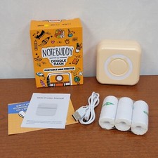 Note Buddy Mini Portable Printer Yellow, Bluetooth Smart Pocket Thermal