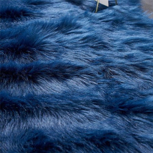 2X6 Ft Ultra Luxurious Fluffy Sheepskin Area Rug Soft&Thick Faux Fur Rug Nonslip - Picture 3 of 6