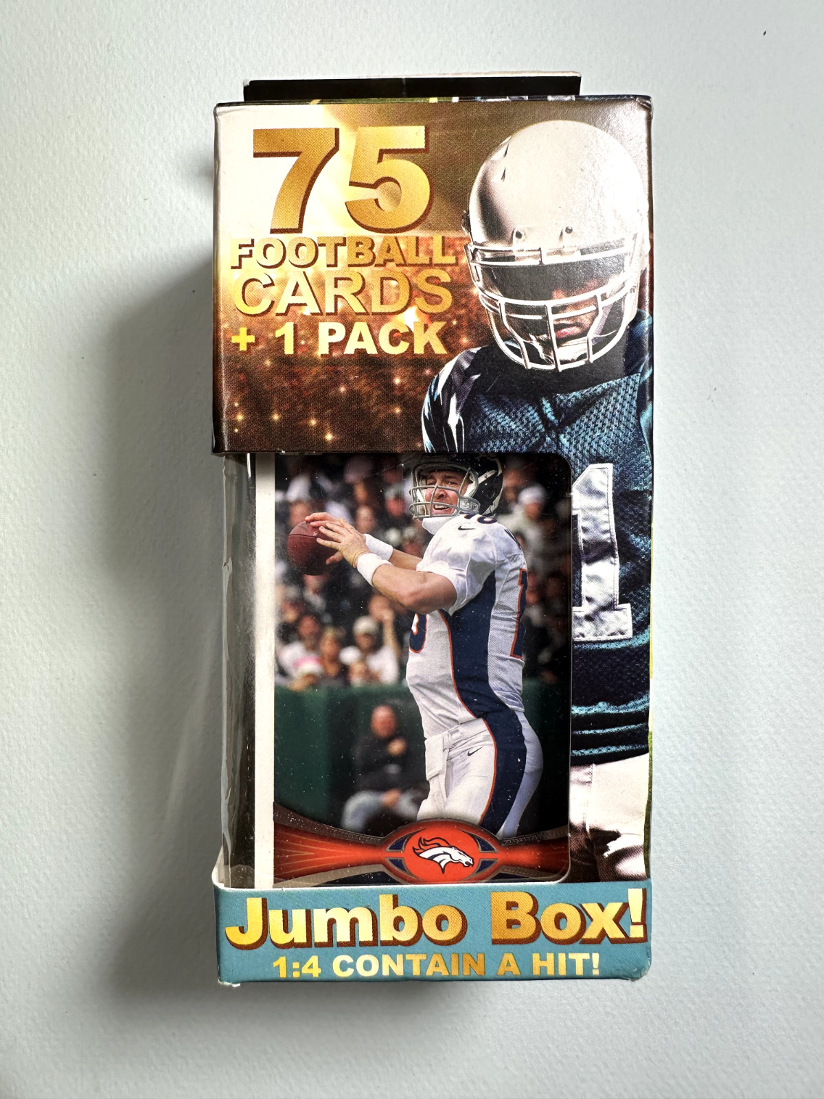 Original Fairfield Jumbo Box 75 Football Cards + 1 Pack sealed
